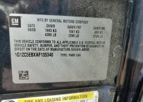 2010 Chevrolet Malibu 1Lt from USA, damaged, VIN 1G1ZC5EBXAF135340